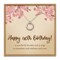 40th birthday gifts for women 4 decades necklace sterling silver interlocking rings necklace birthday gift ideas product 1